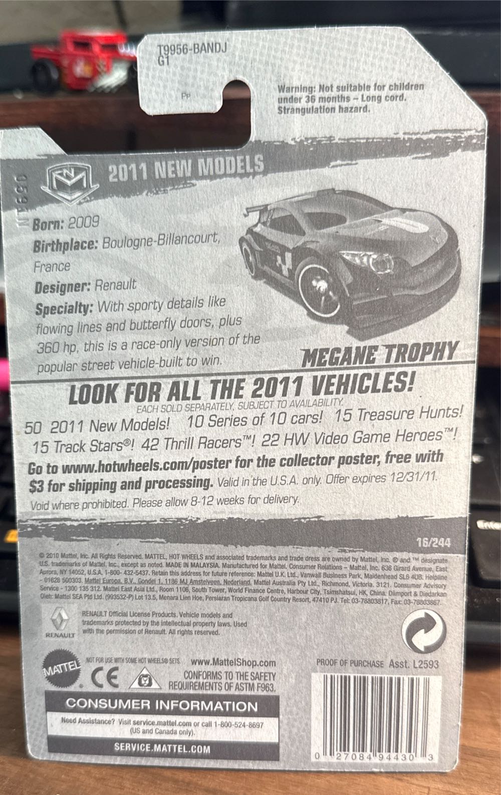 Megane Trophy - 2011 New Models toy car collectible - Main Image 3