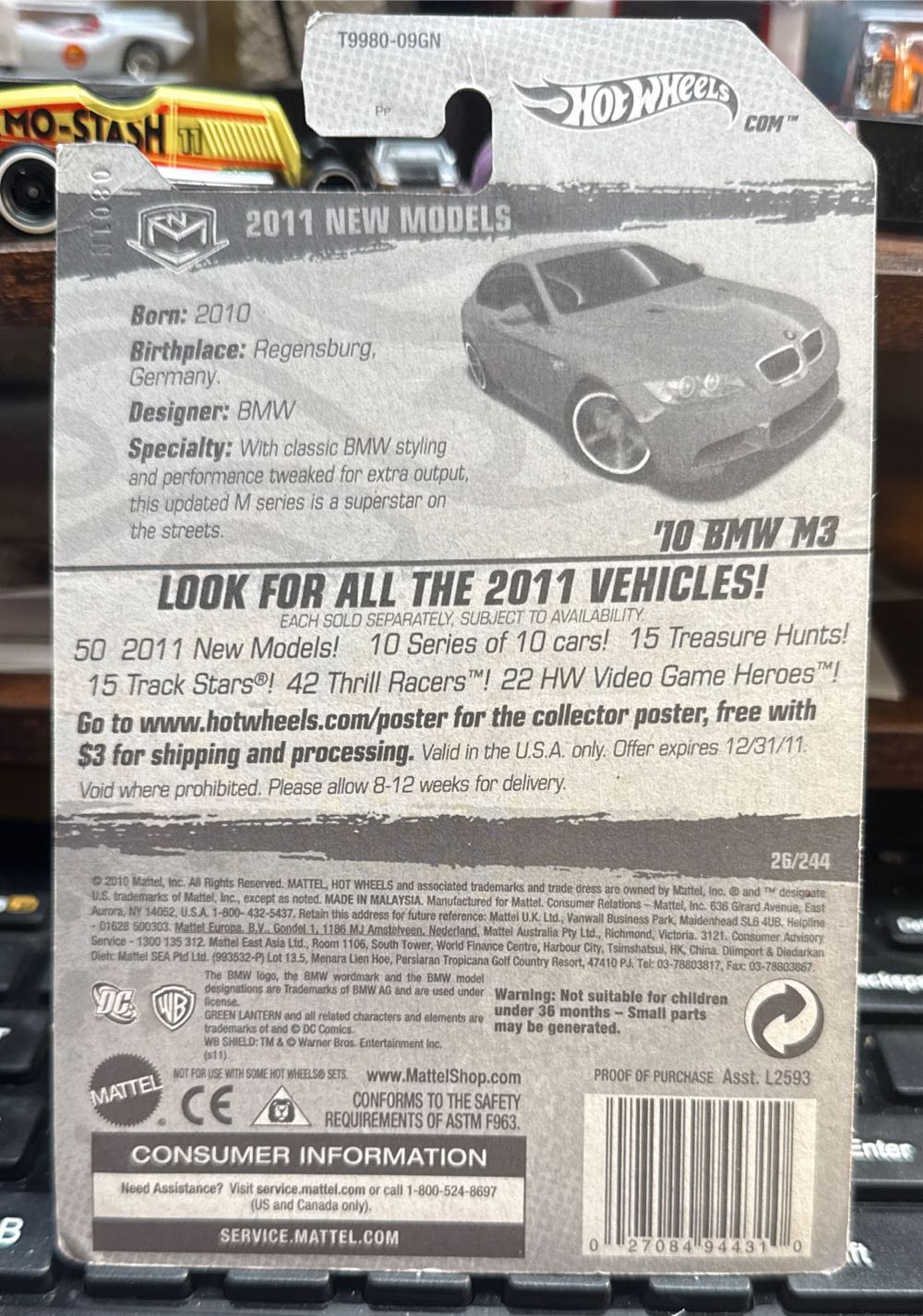 ’10 BMW M3 - 2011 HW Premiere toy car collectible - Main Image 3