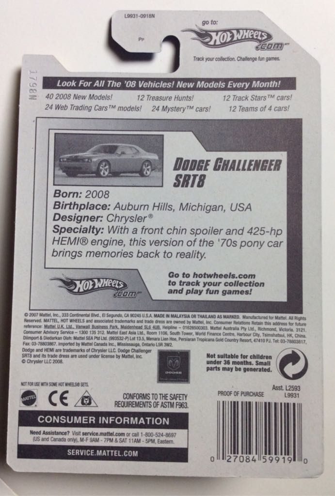 Dodge Challenger SRT8 - First Editions toy car collectible - Main Image 2