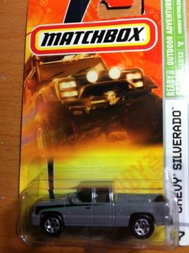 Matchbox Chevy Sliverado - Outdoor Adventure toy car collectible - Main Image 1