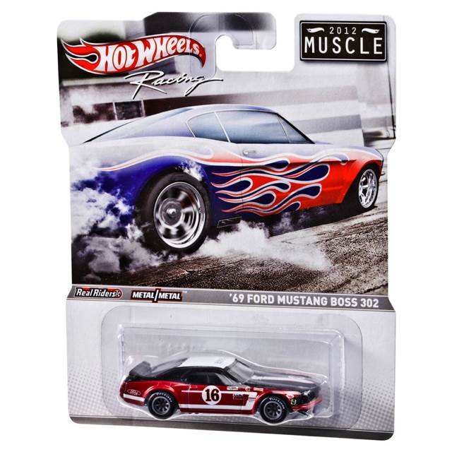 ’69 Ford Mustang Boss 302 - Hot Wheels: Racing Muscle toy car collectible - Main Image 2