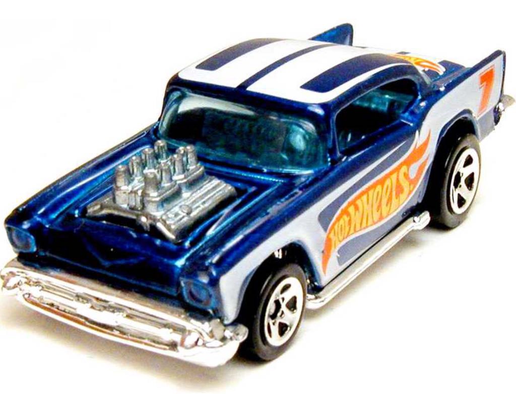 1957 Chevrolet Chevy - HW Racing toy car collectible - Main Image 2