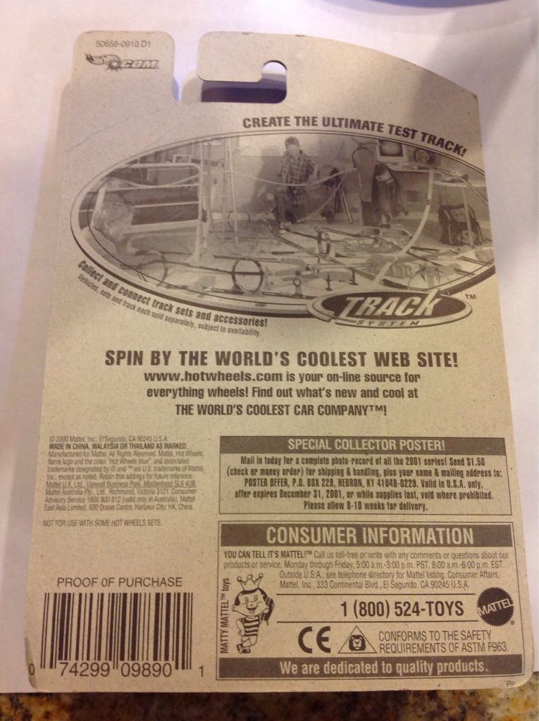Slide Out - 2001 Hot Wheels toy car collectible - Main Image 2
