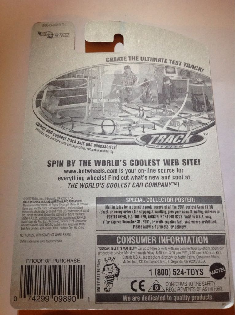 BMW Z3 Roadster - Hotwheels toy car collectible - Main Image 2