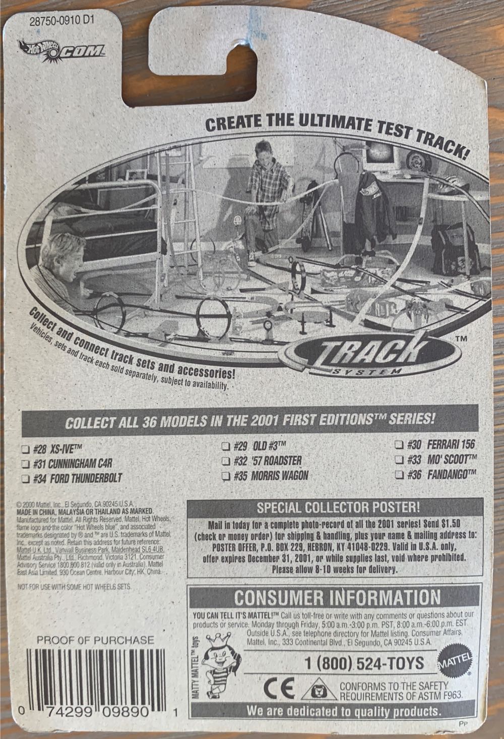 Old #3 - 2001 First Editions toy car collectible - Main Image 3