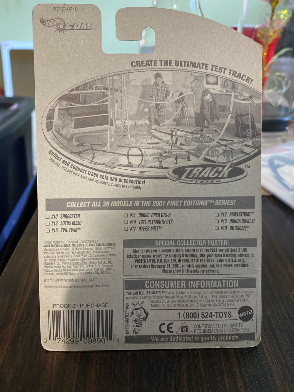 Hot Wheels Lotus M250 - 2001 First Editions toy car collectible - Main Image 4