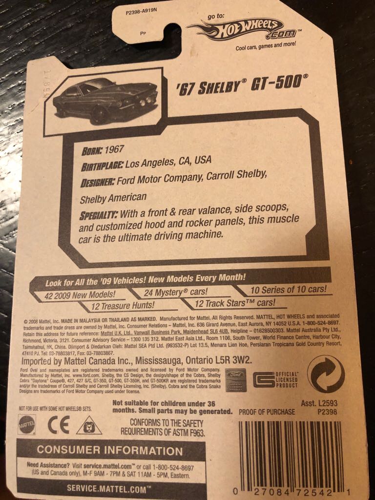 1967 Shelby GT500 (2008) - Muscle Mania toy car collectible - Main Image 2