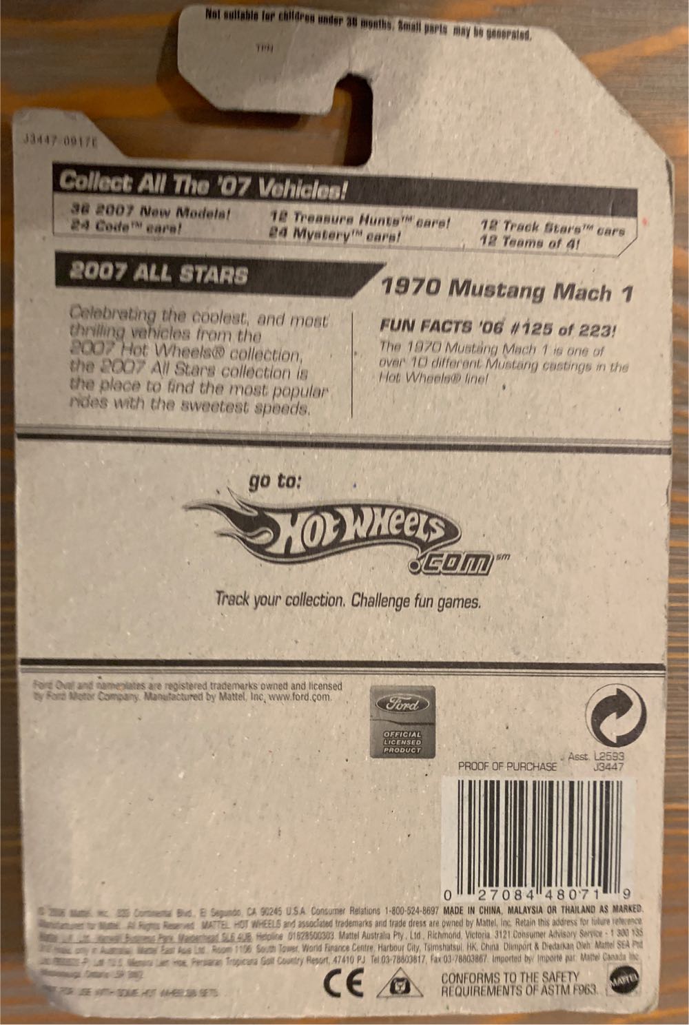 1970 Mustang Mach I  toy car collectible - Main Image 2