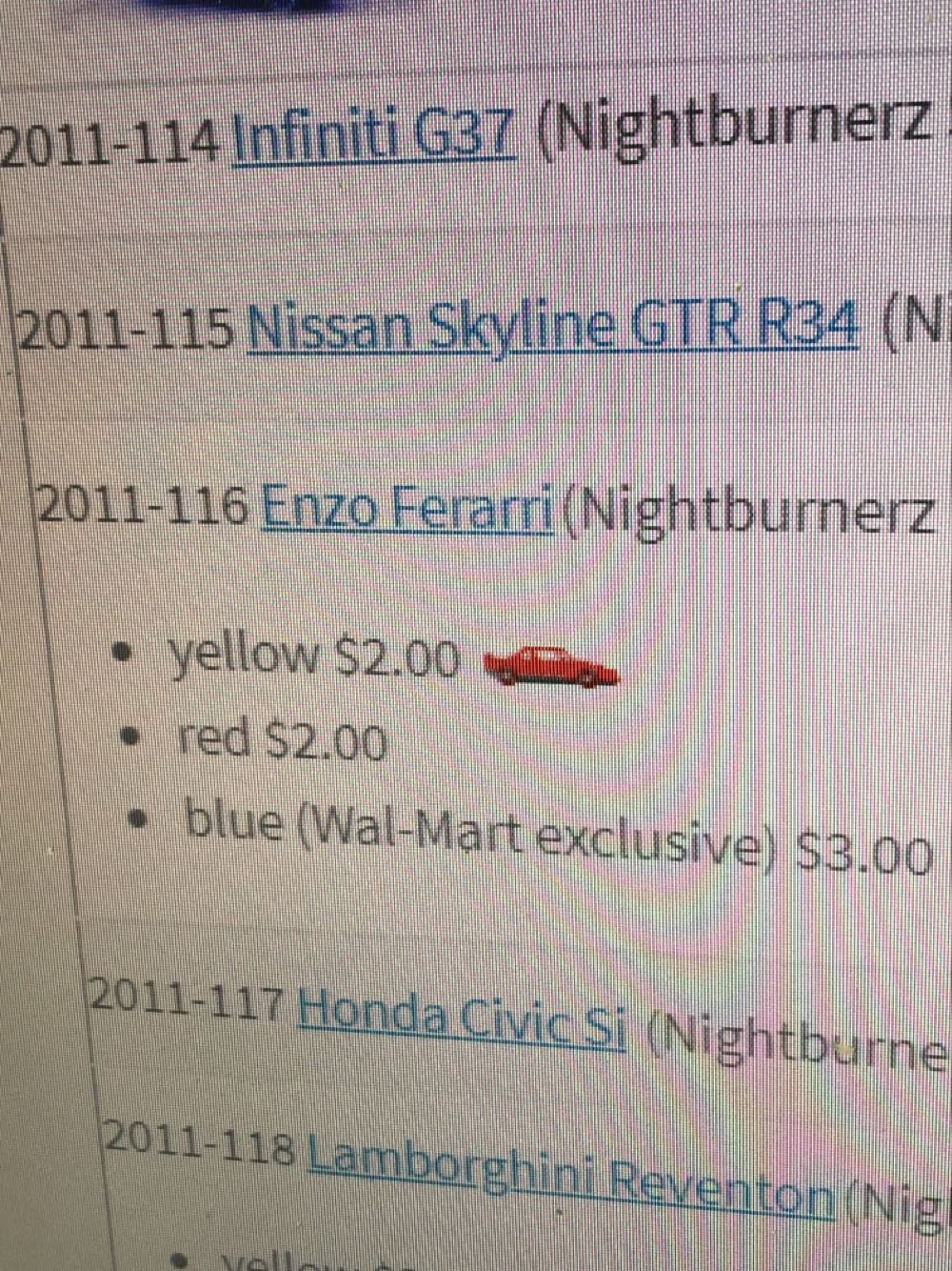 Enzo Ferrari - Nightburnerz 11 toy car collectible - Main Image 3