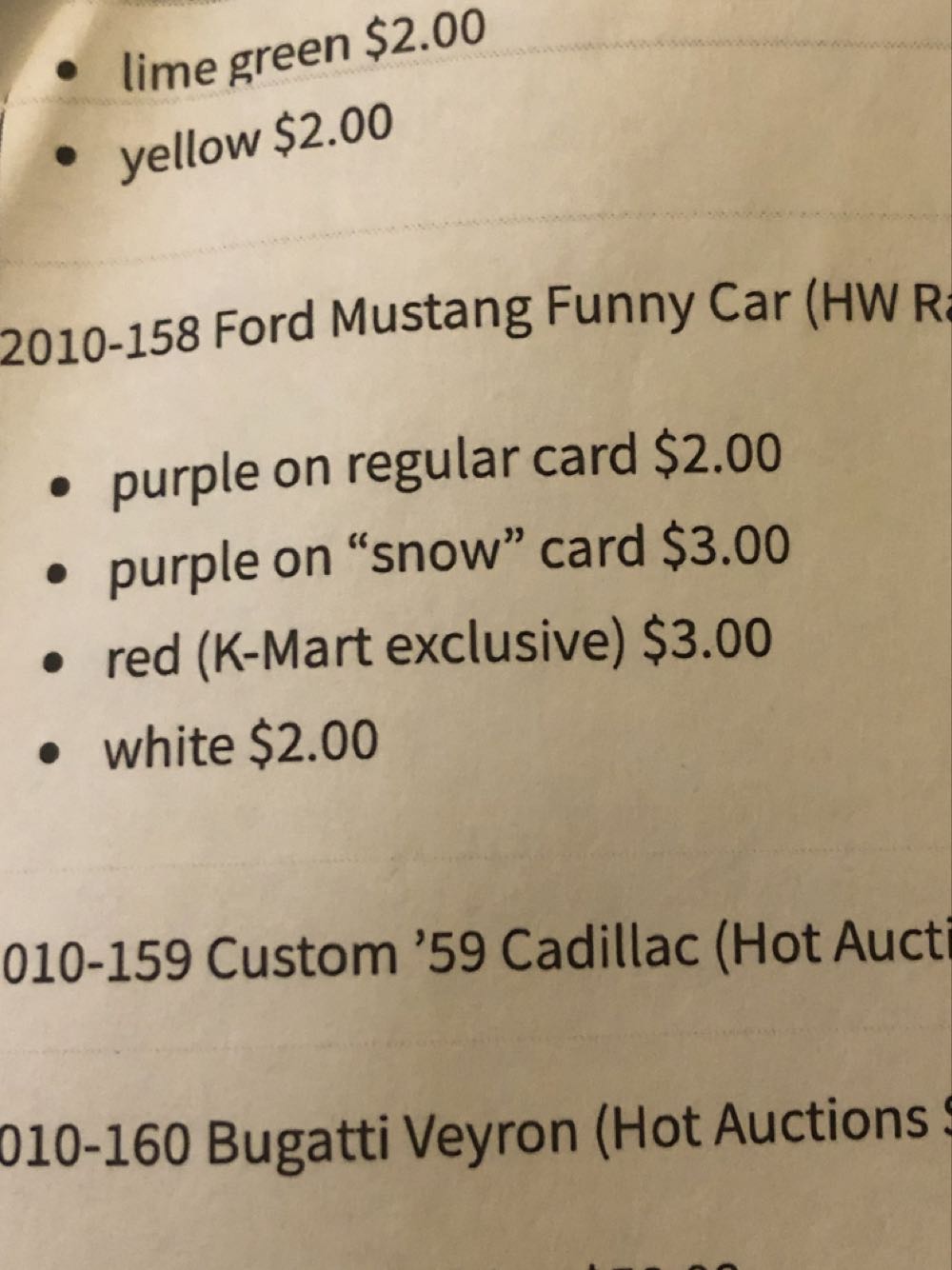 Ford Mustang Funny Car - HW Racing ‘10 toy car collectible - Main Image 3