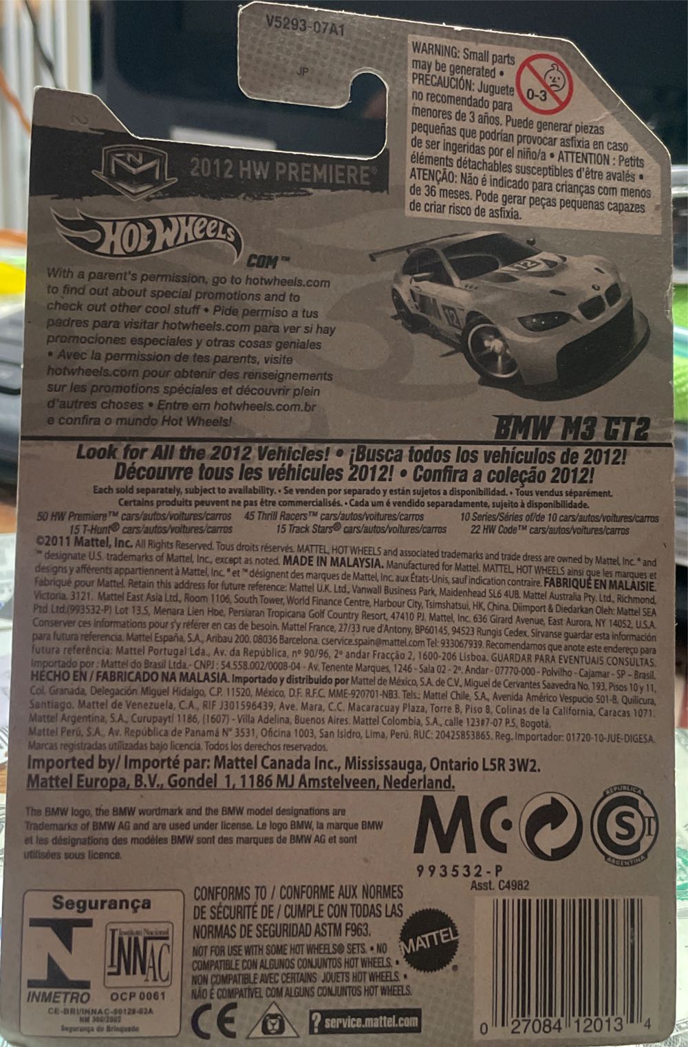 BMW M3 GT2 - 2012 New Models toy car collectible - Main Image 3