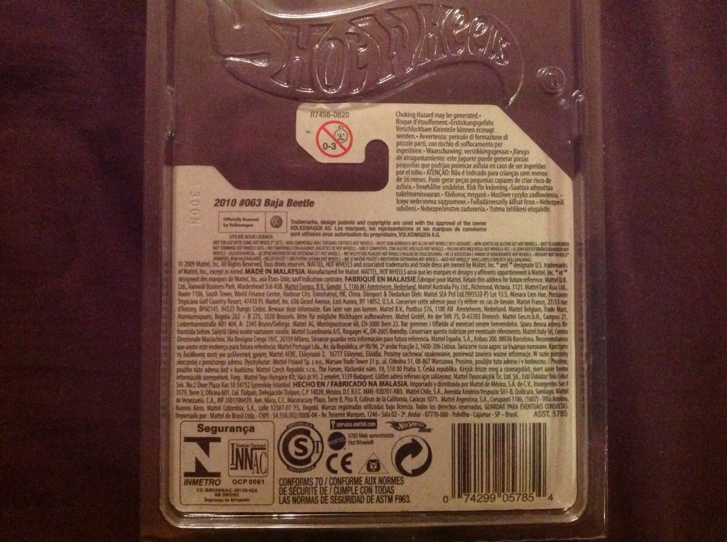 TH 2010 11/12 Baja Beetle - 2010 Treasure Hunt toy car collectible - Main Image 2