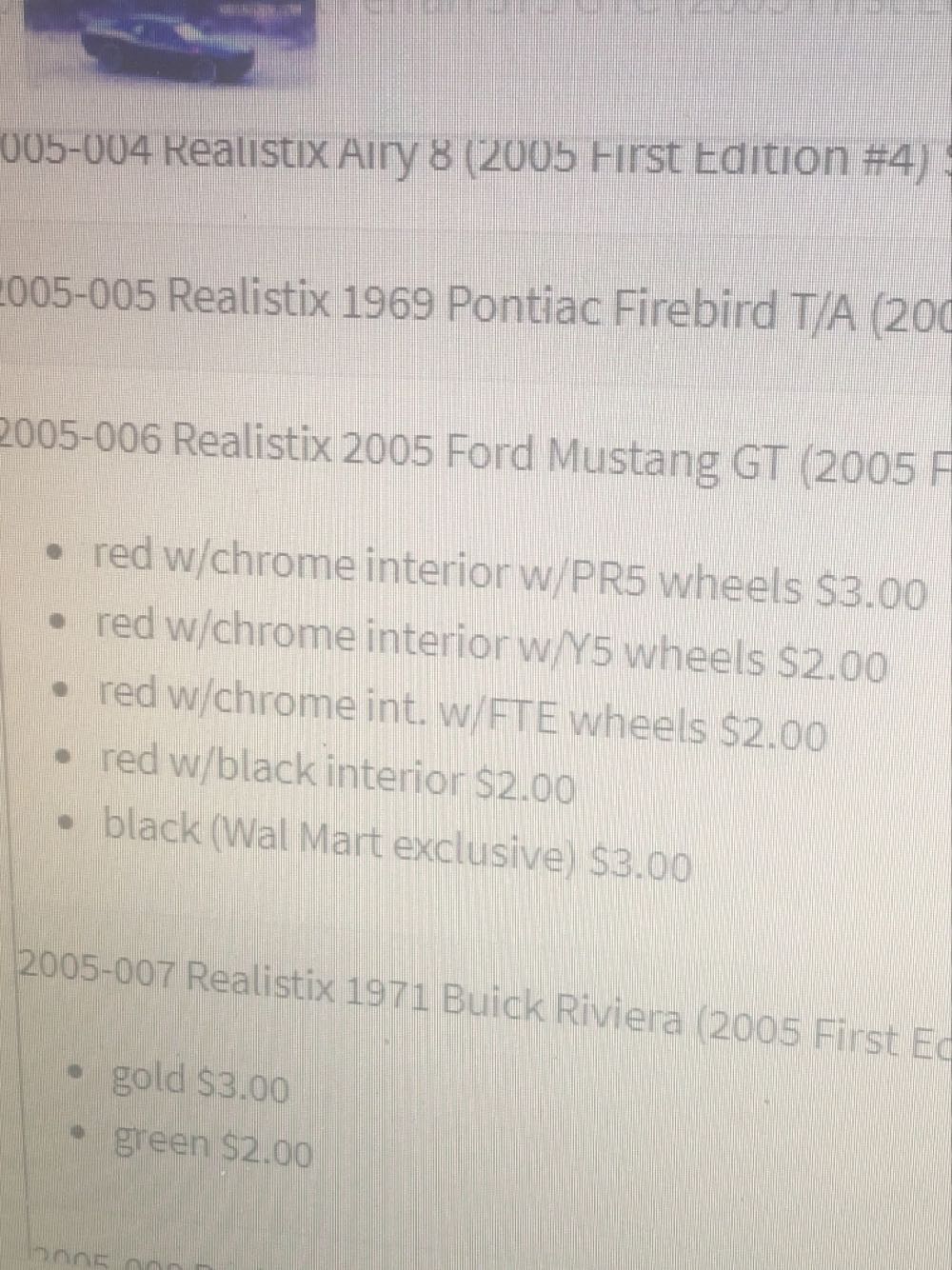 Ford Mustang GT 2005 - HW First Editions (Realistix) toy car collectible - Main Image 3