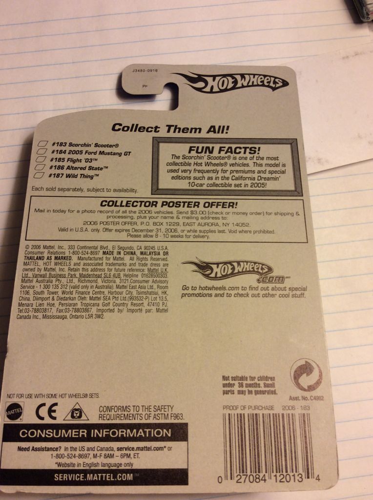 Scorchin’ Scooter - 2006 Mainline Cars toy car collectible - Main Image 2