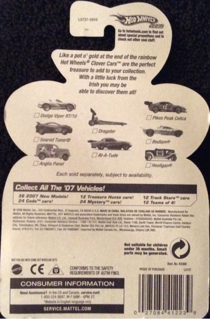 2012 CLOVER CARS - 2006 Clover Cars toy car collectible - Main Image 2