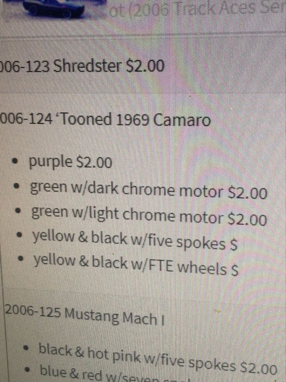 ’Tooned ’69 Camaro Z28 - ’Tooned toy car collectible - Main Image 3