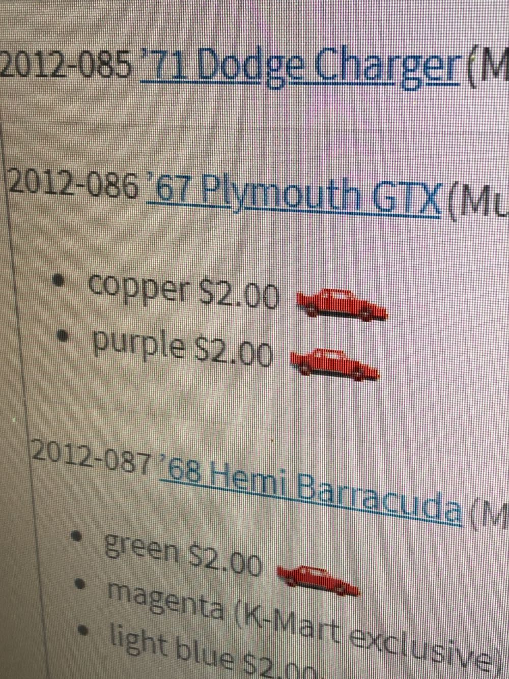 ‘67 Plymouth GTX - Muscle Maina toy car collectible - Main Image 3