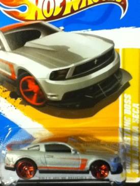 12 Mustang Boss 302 Laguna Seca - #12 HW Premiere toy car collectible - Main Image 1