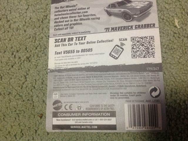 Maverick Grabber ‘71 - 12 HW Racing toy car collectible - Main Image 2