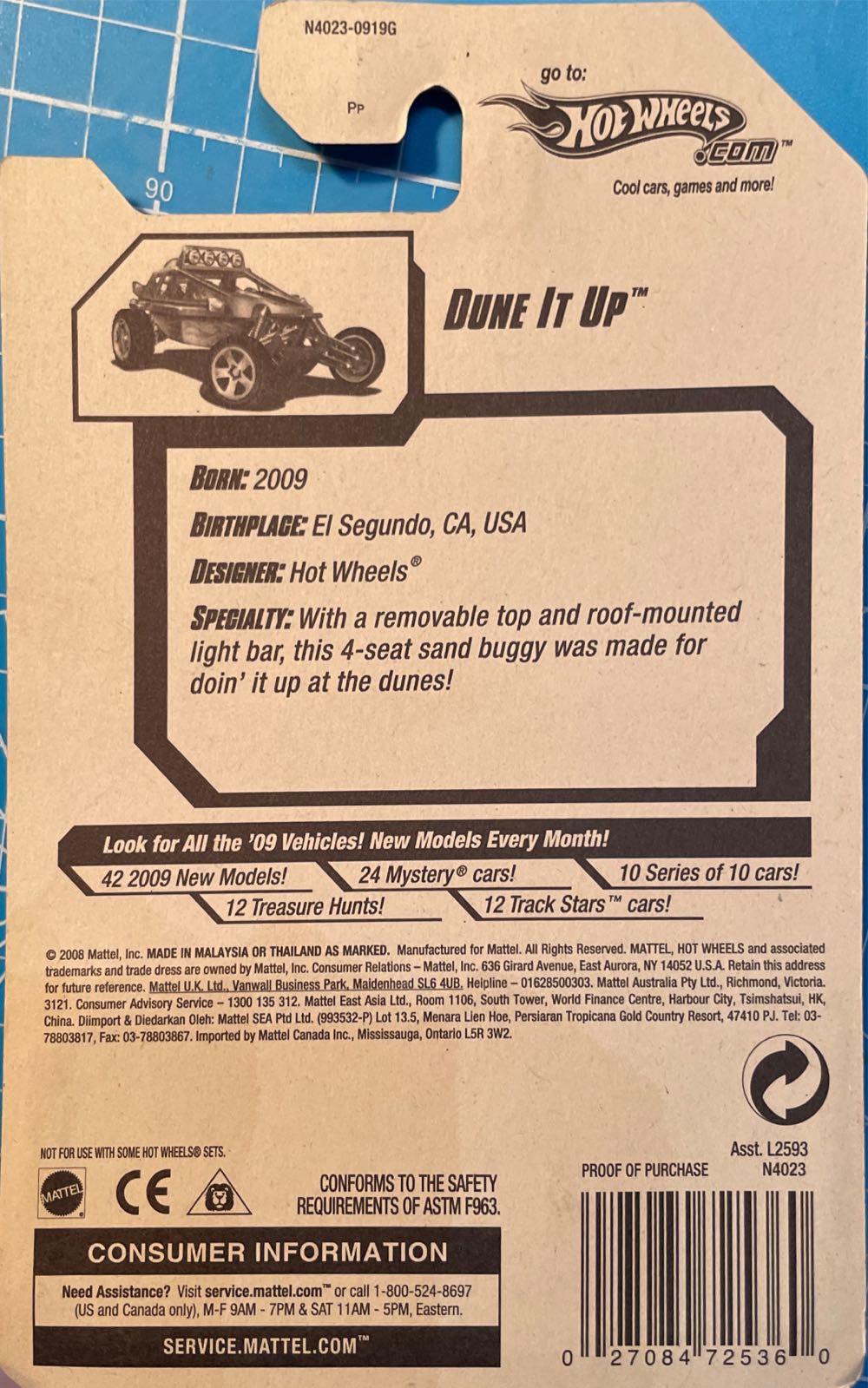 Dune It Up - 2020 Baja Blazers toy car collectible - Main Image 2
