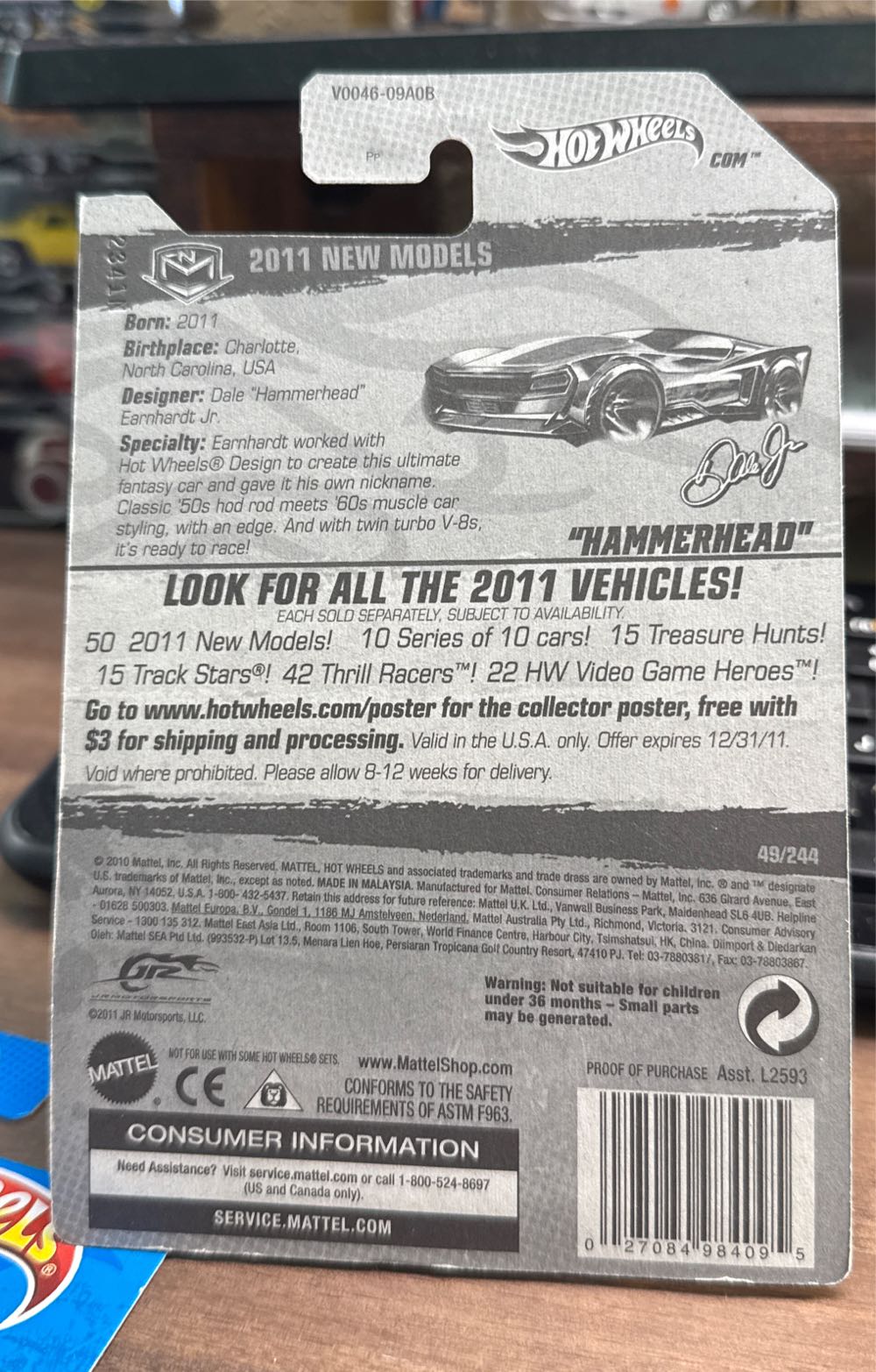 49/50 Hammerhead - 2011 - HW New Models toy car collectible - Main Image 3