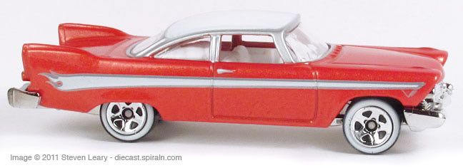 ’57 Plymouth Fury TH - 2009 Treasure Hunt toy car collectible - Main Image 2