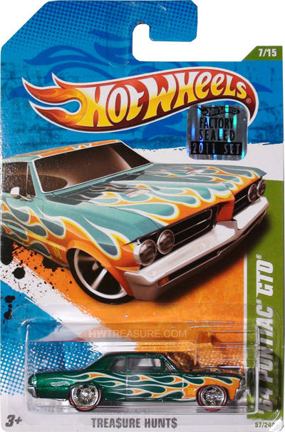 Pontiac GTO ‘64 - 2011 Treasure Hunt toy car collectible - Main Image 2