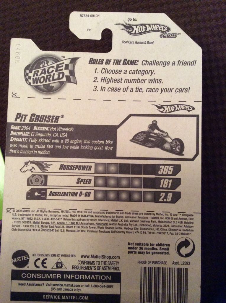 Pit Cruiser - 2010 Race World Highway toy car collectible - Main Image 2