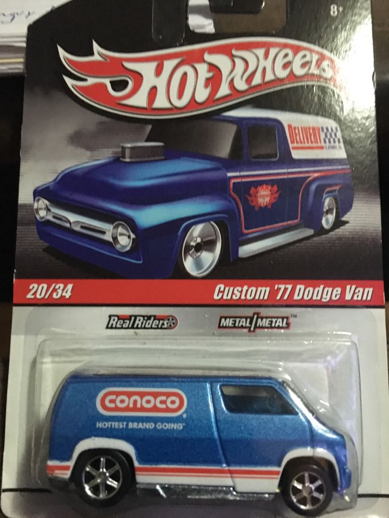 Custom ‘77 Dodge Van - Hot Wheels Delivery toy car collectible - Main Image 2