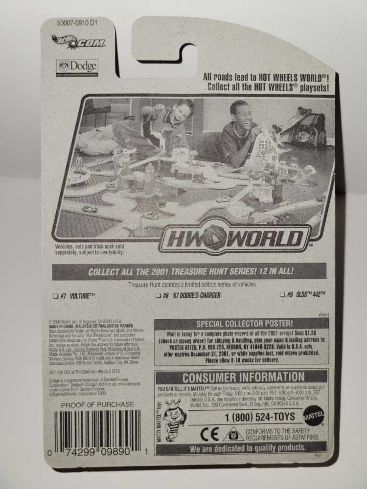Dodge Charger - 2001 Treasure Hunt toy car collectible - Main Image 4