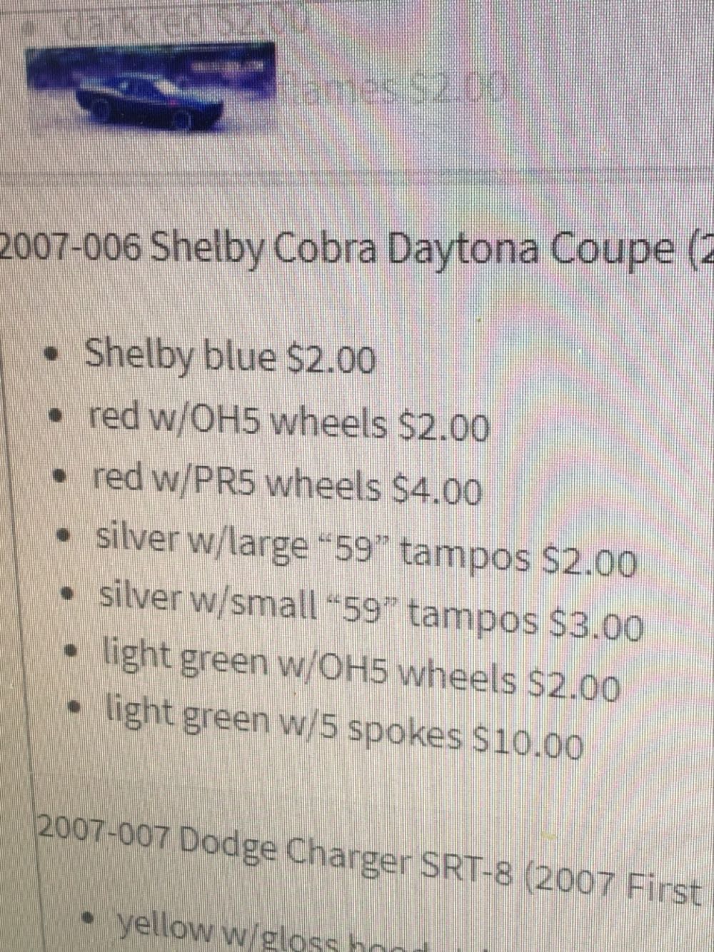 Shelby Cobra Daytona Coupe / 1965 - 1998 HW 35th Anniversery of the Shelby Cobra toy car collectible - Main Image 3
