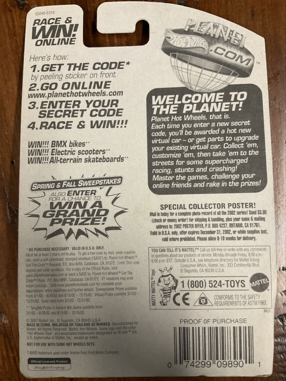 T-Bird Stocker - Mattel Wheels toy car collectible - Main Image 3