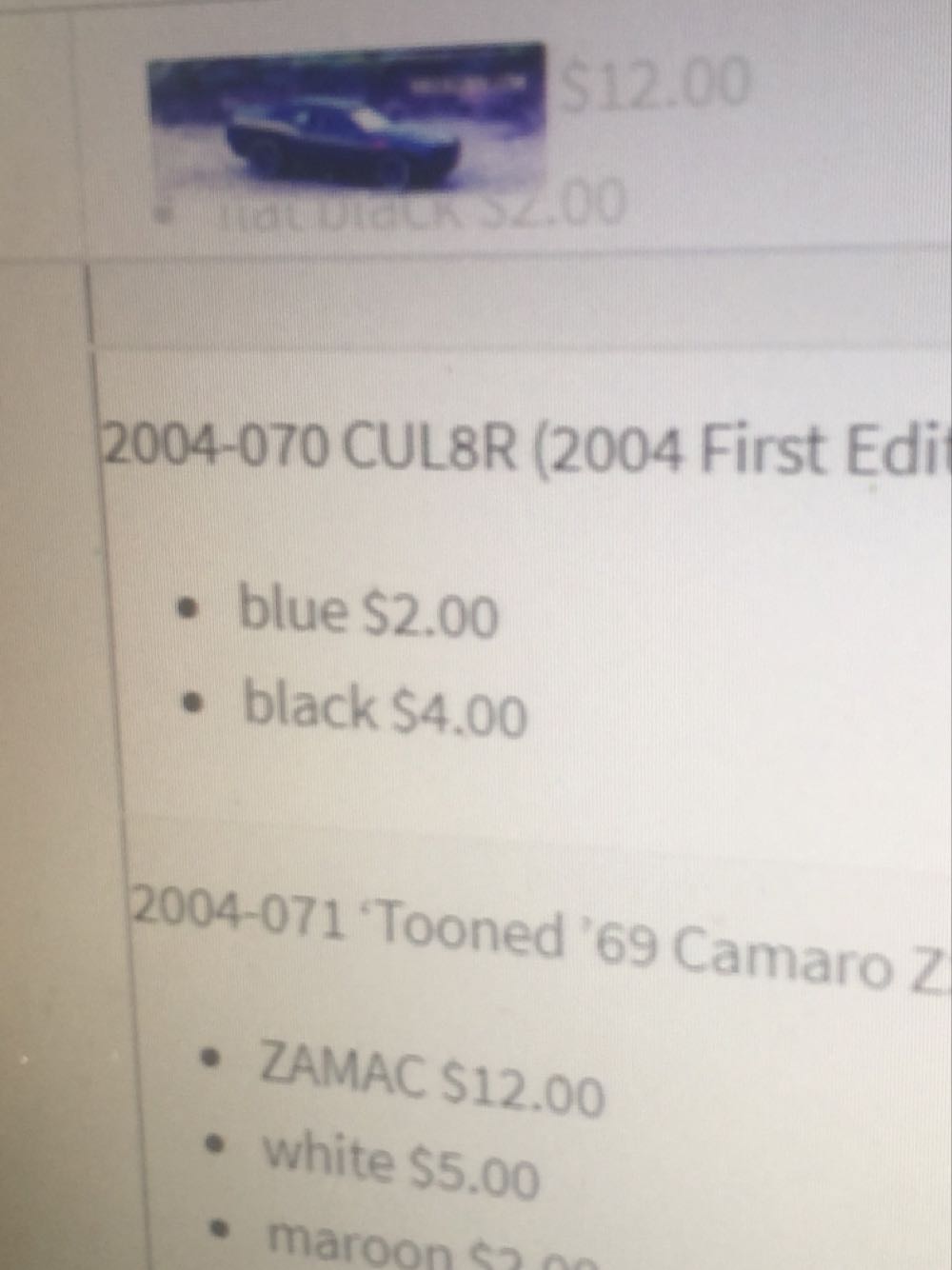 CUL8R Exclusive Kmart  - 2004 First Editions toy car collectible - Main Image 3