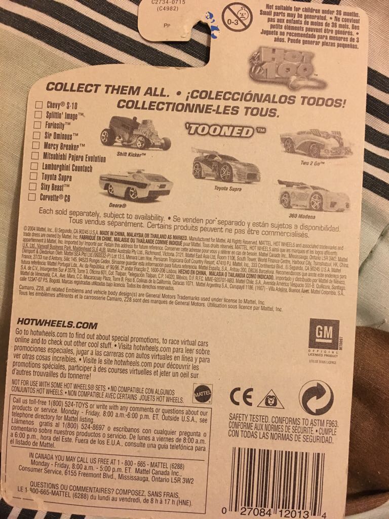 Tooned ‘69 Camaro Z28 - 2004 First Editions toy car collectible - Main Image 2