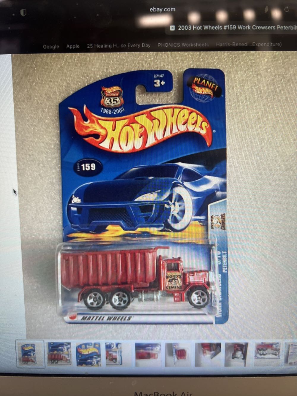 Peterbilt Dump Truck  - Hot Wheels toy car collectible - Main Image 4