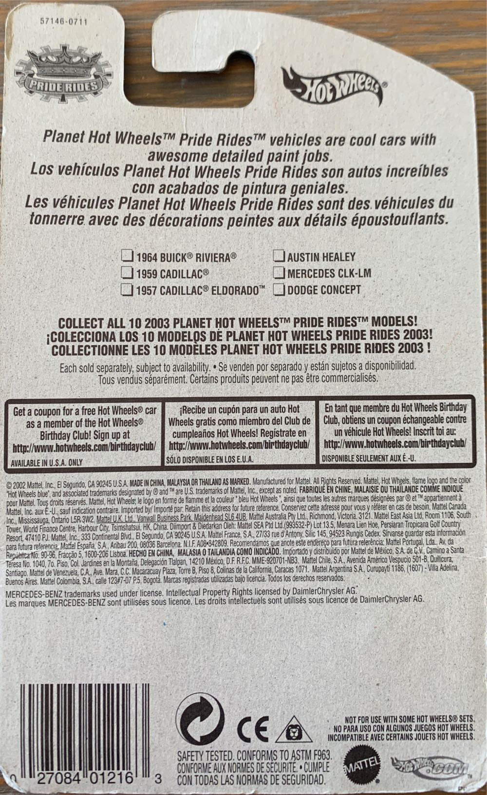 158 - Mercedes CLK-LM - Pride Rides Series toy car collectible - Main Image 4