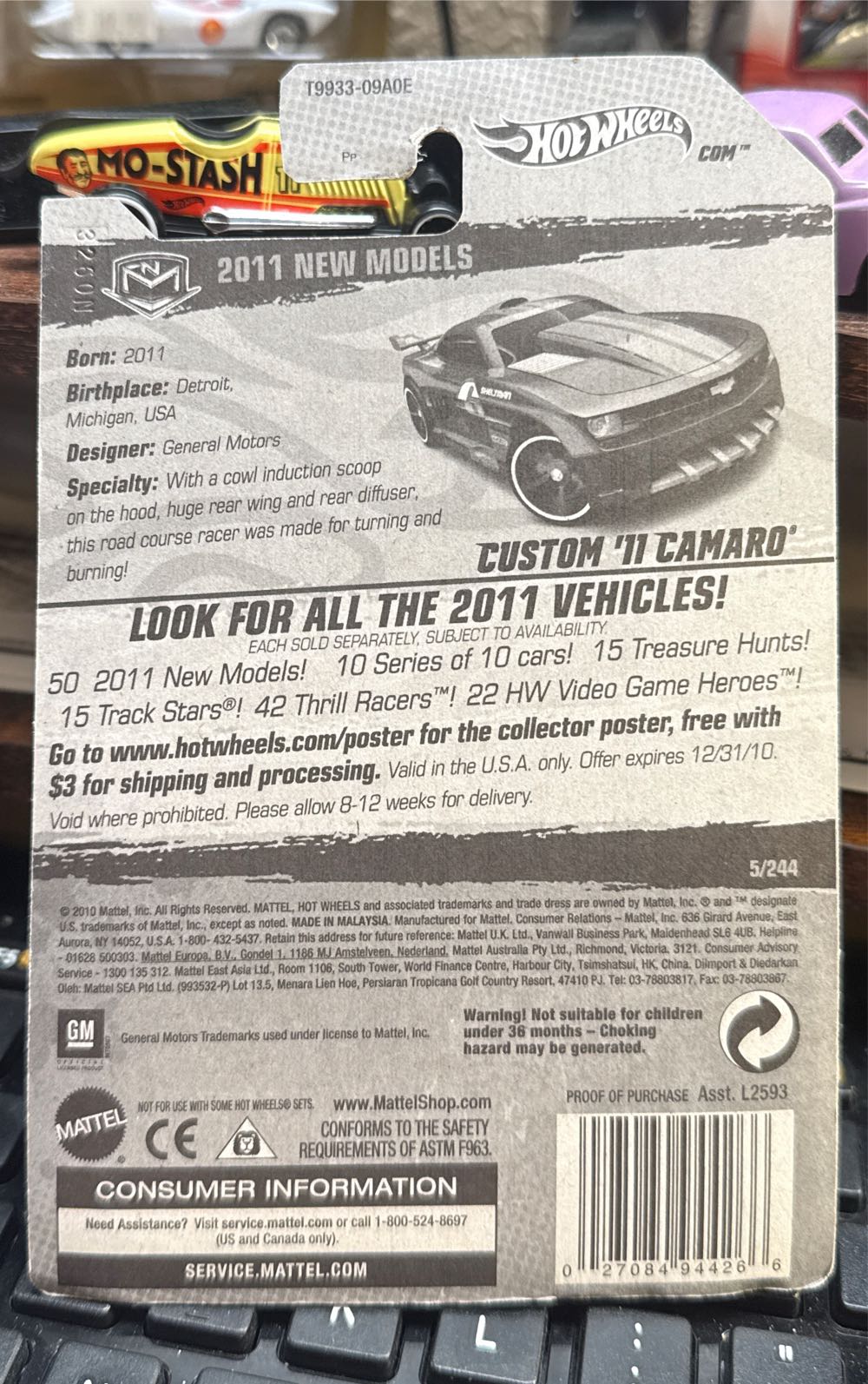 2011 Chevrolet Camaro - Custom - Hot Wheels Premeire toy car collectible - Main Image 3