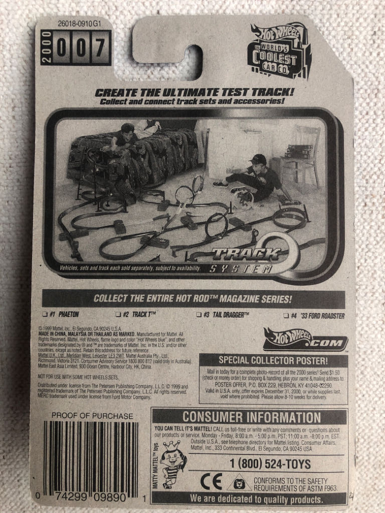 Tail Dragger - 2000 Hot Rod Magazine Series toy car collectible - Main Image 2