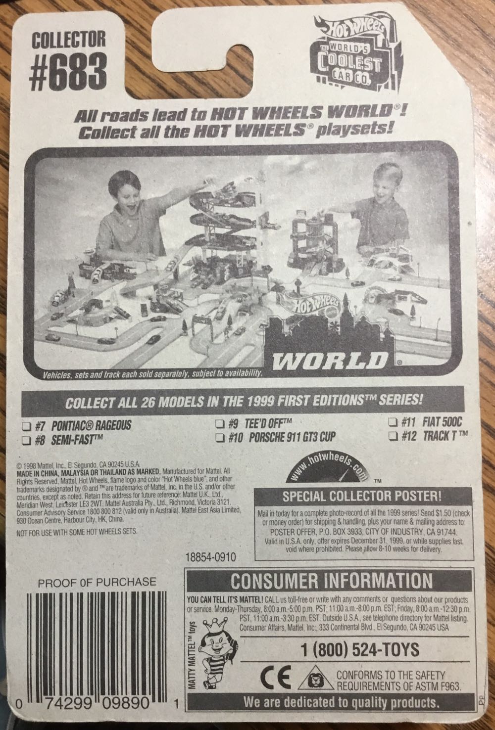 Tee’d Off - 1999 First Editions toy car collectible - Main Image 2