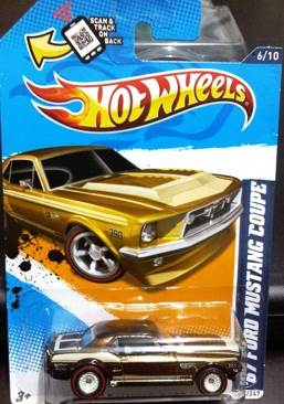 ’67 Ford Mustang Coupe - HW Main Street ’11 toy car collectible - Main Image 1