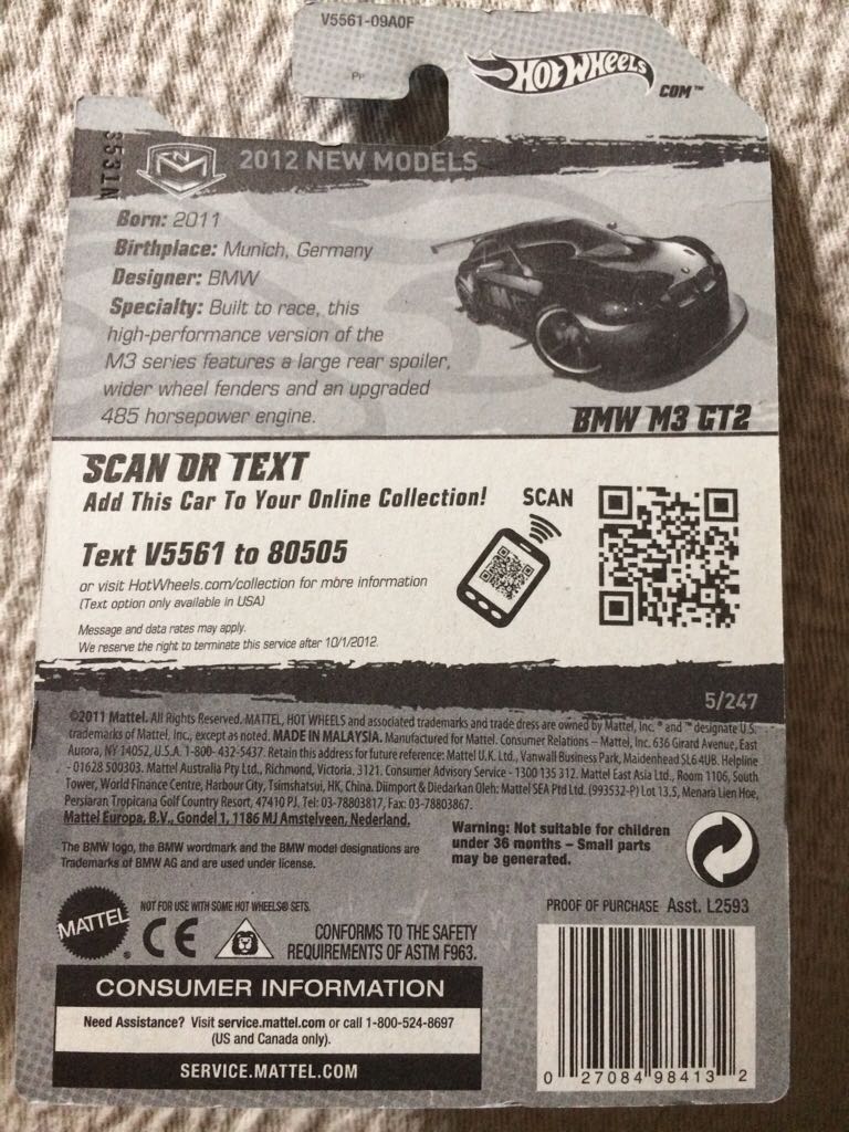 BMW M3 GT2 - HW New Models toy car collectible - Main Image 2