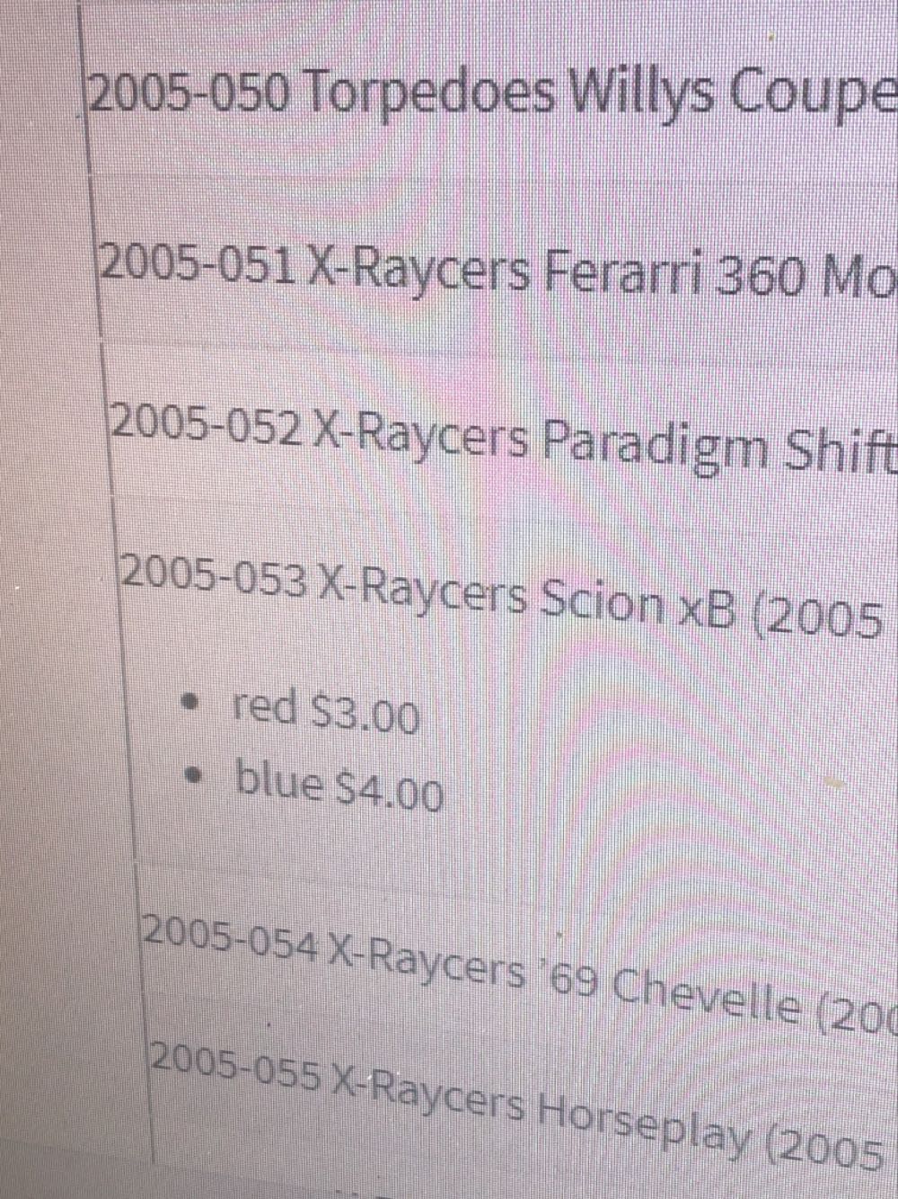 Scion XB - X-RAYCERS toy car collectible - Main Image 3