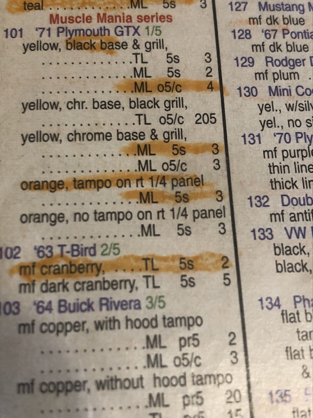 Ford T-Bird 1963 - Muscle Mania toy car collectible - Main Image 3