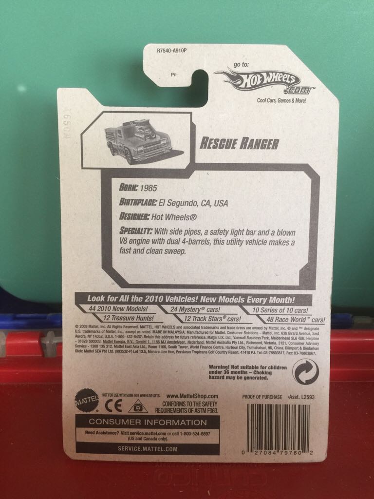 Rescue Ranger - City Works toy car collectible - Main Image 2