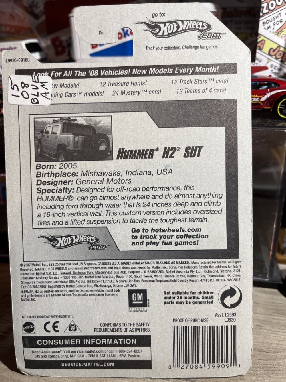 Hummer ‘05 H2 SUT - 2008 New Models toy car collectible - Main Image 3