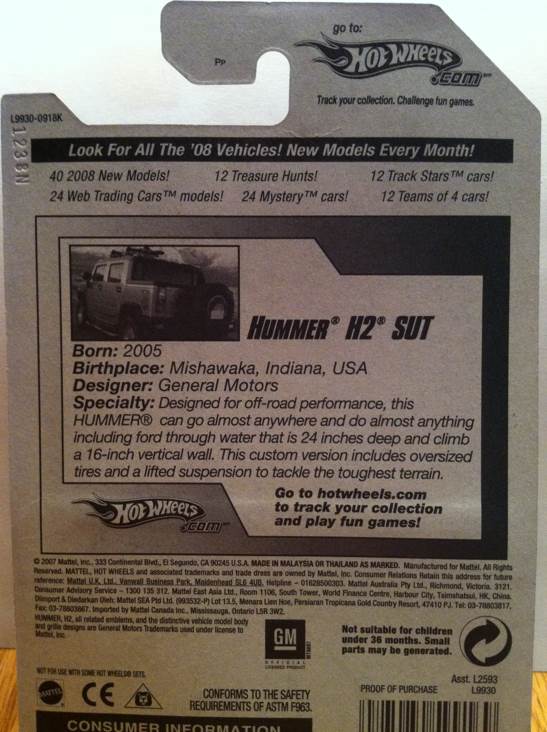 Hummer H2 SUT - 2008 New Models toy car collectible - Main Image 2