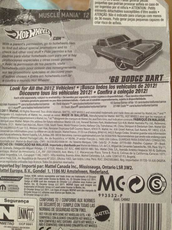 Dodge Dart 1968 - Muscle Mania toy car collectible - Main Image 2