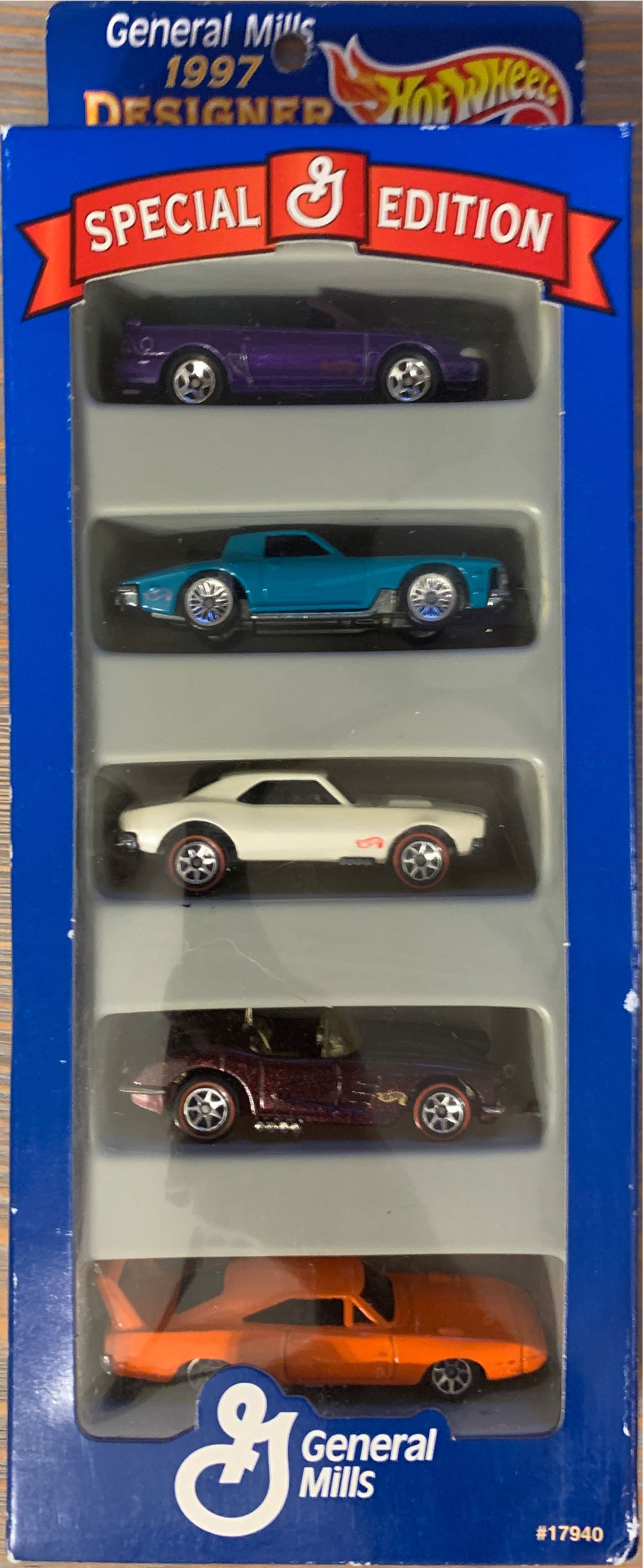 5 Pack General Mills 1997 Designer Collection  - 1997 Designer Collection toy car collectible - Main Image 3