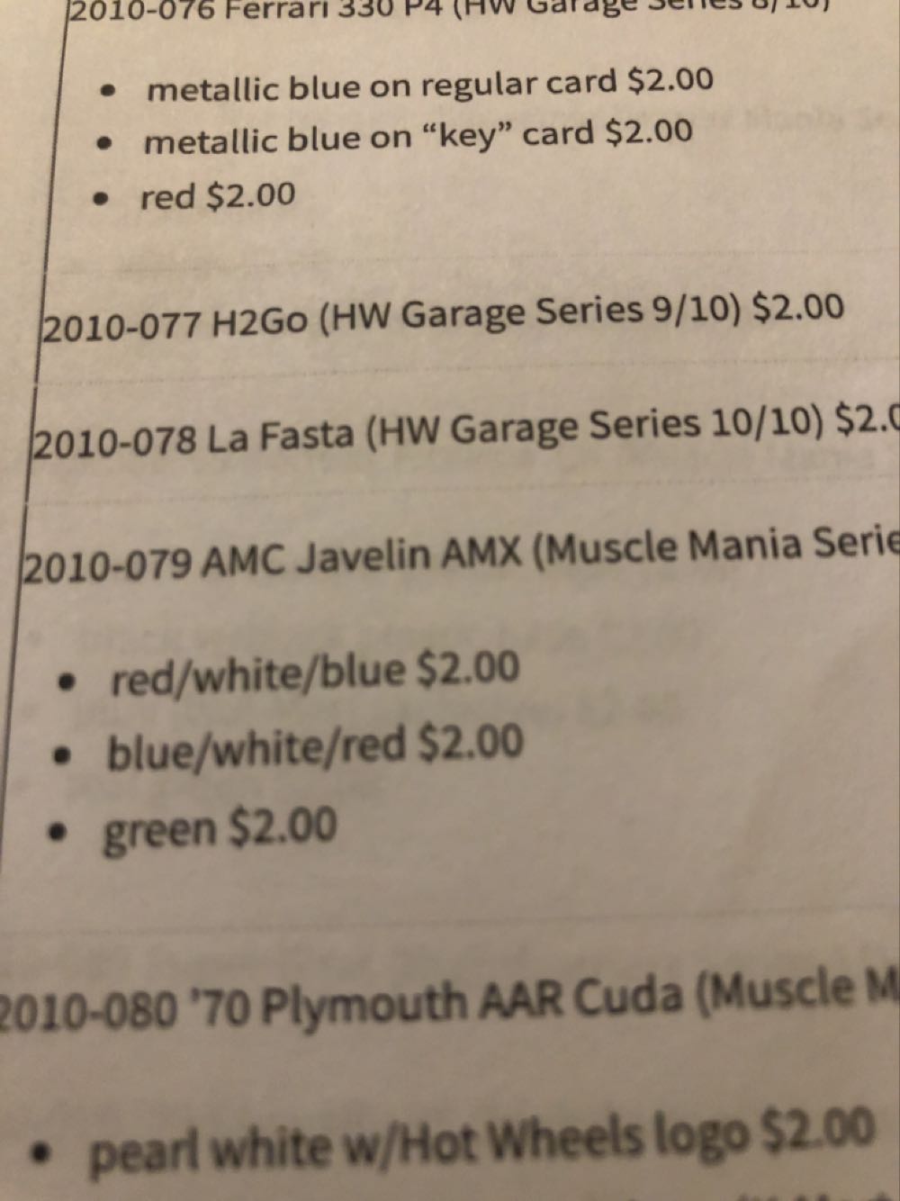 Javelin AMX (Loose) - Mainline toy car collectible - Main Image 3