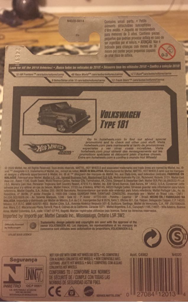 Volkswagon Type 181 - 2009 HW Premiere toy car collectible - Main Image 2